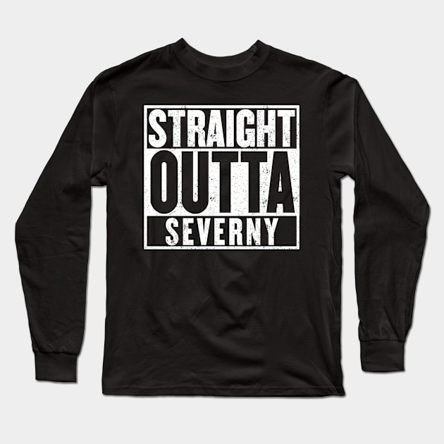 Straight Outta Severny T-Shirt Long Sleeve T-Shirt by mangobanana